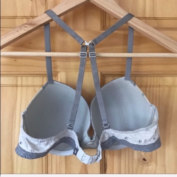 aerie embroidered polka dot convertible cotton lace trim 36C bra - Picture 4 of 7